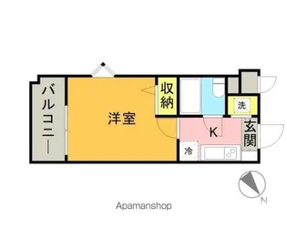 メゾン・ド・ブルーテ【5階】の間取り