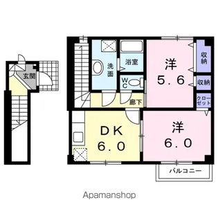ラフィーネA棟【2階】の間取り