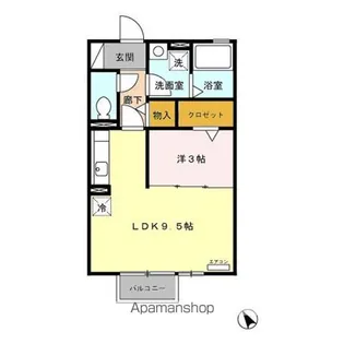 グランドゥール【2階】の間取り