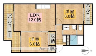 サントピアⅡ【2階】の間取り