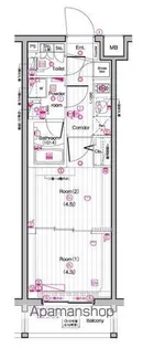 THE PREMIUM CUBE G 東中野【3階】の間取り