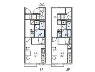 レオパレスレオーノ【2階】の間取り