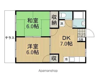 アパートメント杉並【1階】の間取り