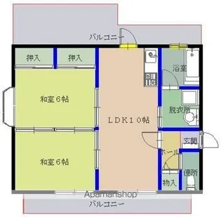 アマノビル【402号室】の間取り