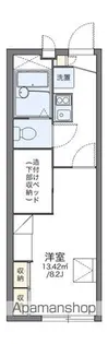 レオパレスNARUSHIMA【104号室】の間取り