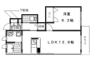 シャーメゾン桜【103号室】の間取り