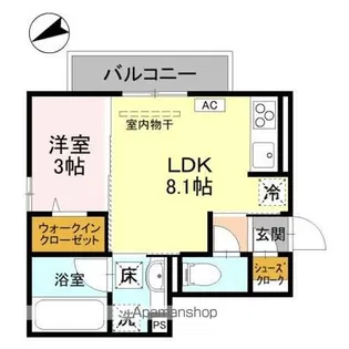 ツインリーフ【1階】の間取り
