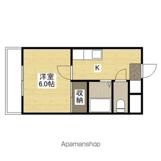 居倉マンション【3階】の間取り