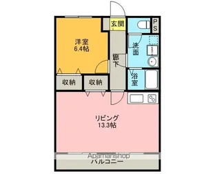 グランコートK【202号室】の間取り