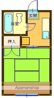 コーポ黒岩【1階】の間取り