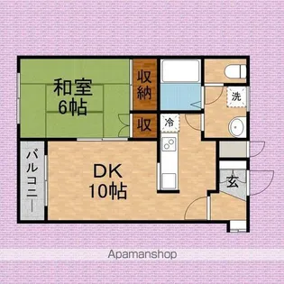 サンローゼ上福岡【202号室】の間取り