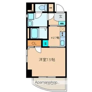 パウゼ大手前【6階】の間取り