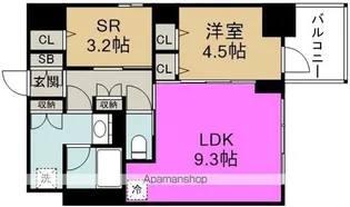 S-RESIDENCE福島diverse【6階】の間取り