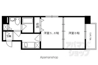 ボナール三条高倉【307号室】の間取り