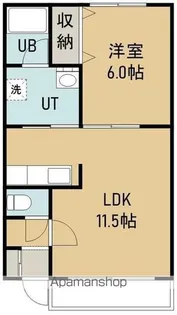 ハイツふきのとうNO.7【101号室】の間取り