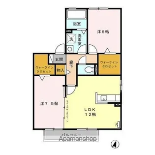 フェイバリット タウン A【2階】の間取り