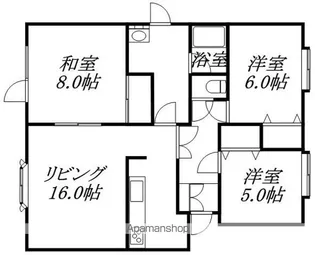 マンションクレール2【2階】の間取り