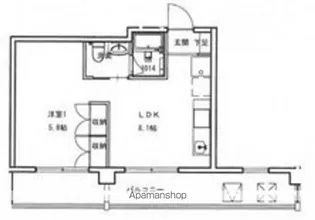 ヒルヴィスタ三滝【202号室号室】の間取り