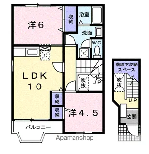 ミニヨン K・T【2階】の間取り