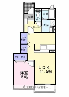 ティンバーハイツ【1階】の間取り