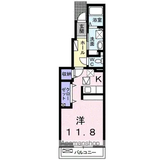 アロム デ リス Ⅰ【1階】の間取り