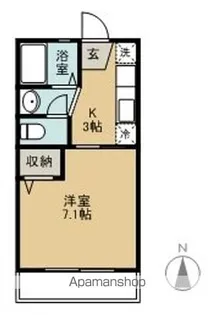 1Kの間取り画像