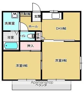 すがさわハイツⅢ【1階】の間取り