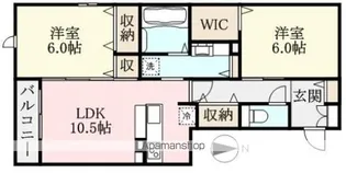アガートラム【102号室】の間取り