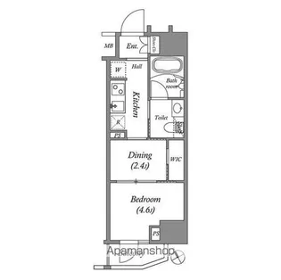 ARKMARK水天宮前Ⅰ【12階】の間取り