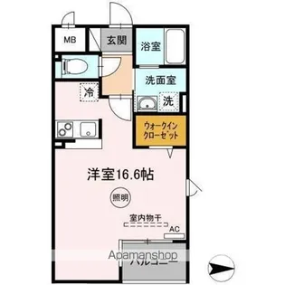 MANY FIELDS DX【1階】の間取り