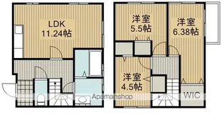 北多門町貸家【B号室】の間取り