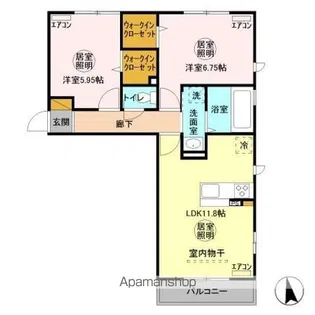 フローラ【2階】の間取り