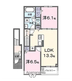 サンディ ココ【2階】の間取り