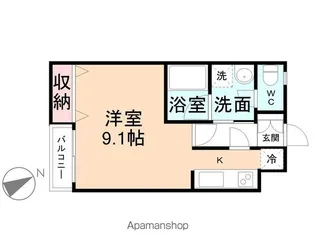 オーベルジュ駅南 南田町【2階】の間取り