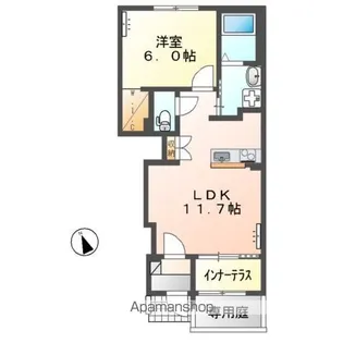 グランカーサ カメリア【1階】の間取り