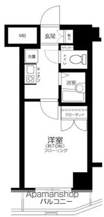 東京都港区芝1丁目【マンション】の間取り