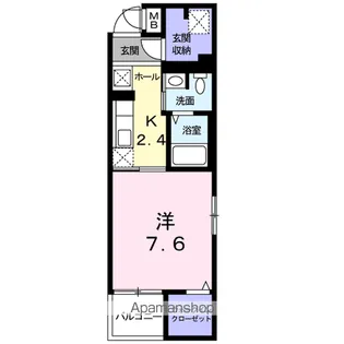 ロイヤル スリー【4階】の間取り