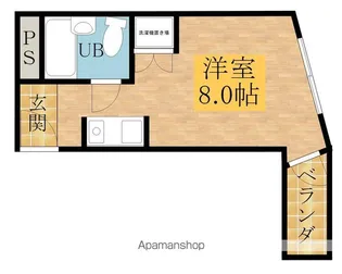 フジコーマンション作才【4-A号室】の間取り