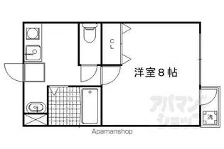 STUDIO KITANO【203号室】の間取り