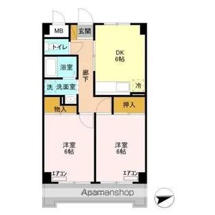 メンション・ロータス【2階】の間取り