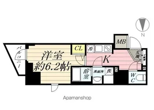 ルフレプレミアム横浜リーヴァ【8階】の間取り