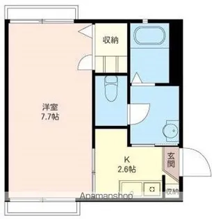 ゼルコバ【201号室】の間取り