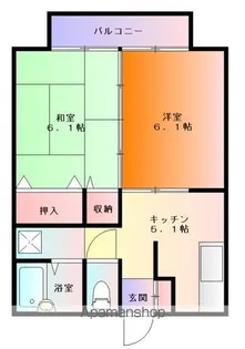 コーポアドバンス・J【201号室】の間取り