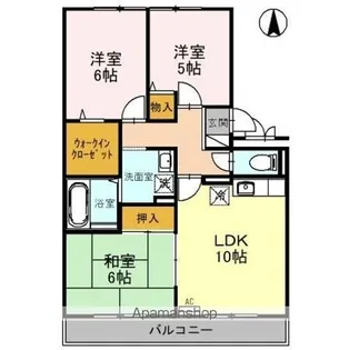 ロビュスト三栄Ⅱ【3階】の間取り
