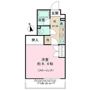 スカイパレス中村橋I【4階】の間取り