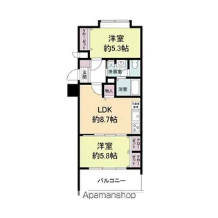 グランパーク天神【14階】の間取り