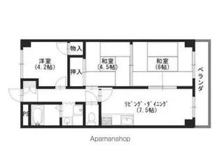 リゾティ英賀保【302号室】の間取り
