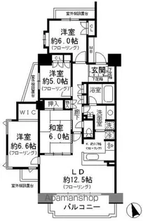 レジディア徳川【9階】の間取り