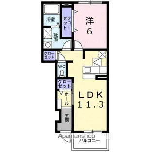 ラフレシール【1階】の間取り