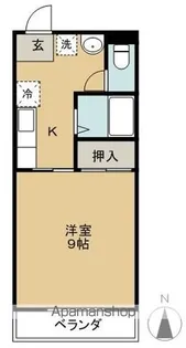 龍上館ハイツ【301号室】の間取り